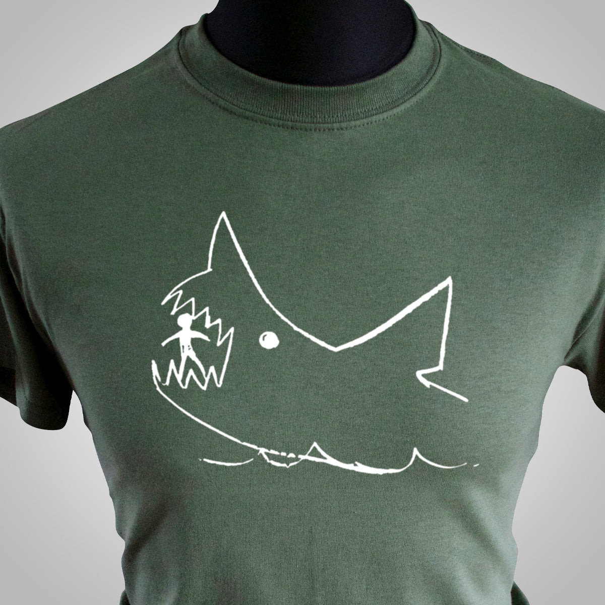 Shark Blackboard Sketch T Shirt (Colour Options)