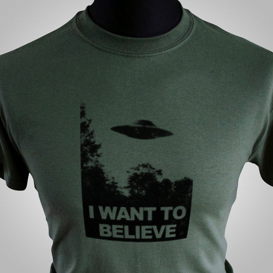 I Want To Believe T Shirt (Colour Options)